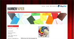 Desktop Screenshot of hannenpapier.de